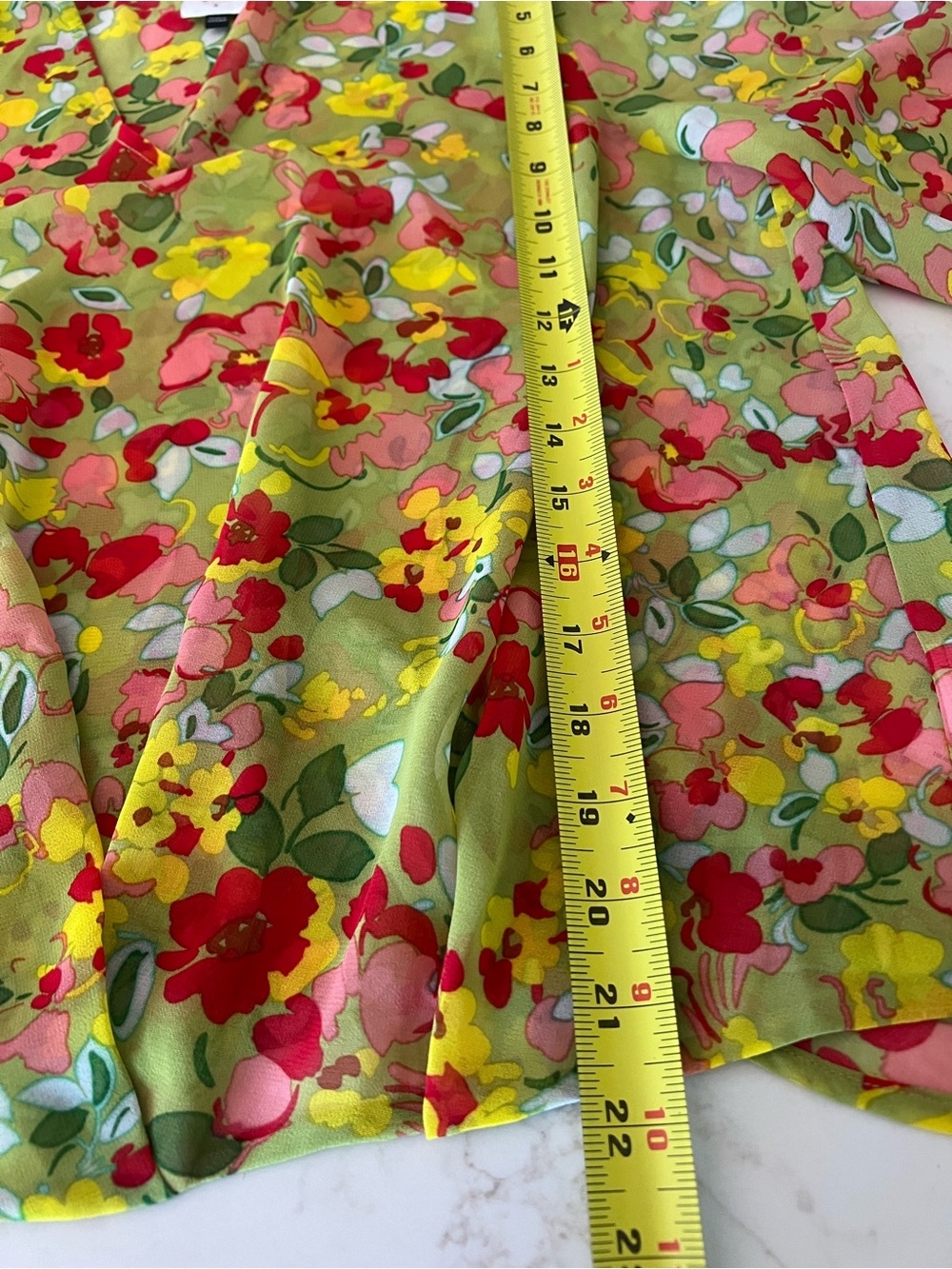 Cabi Playground Blouse Green Floral Cottagecore Boho Top Small - Picture 10 of 11